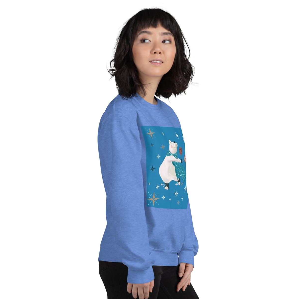 Unisex Sweatshirt, Vintage Women's Sweatshirts, pullover sweatshirt cute sweatshirt trendy Men's sweatshirt Snowfall Sweatshirt - PratSN