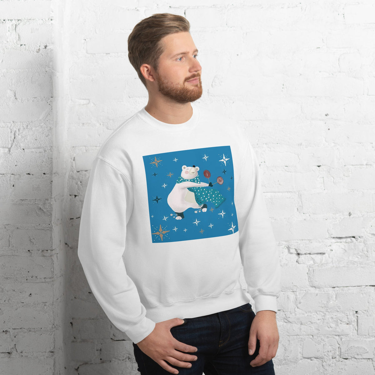 Unisex Sweatshirt, Vintage Women's Sweatshirts, pullover sweatshirt cute sweatshirt trendy Men's sweatshirt Snowfall Sweatshirt - PratSN
