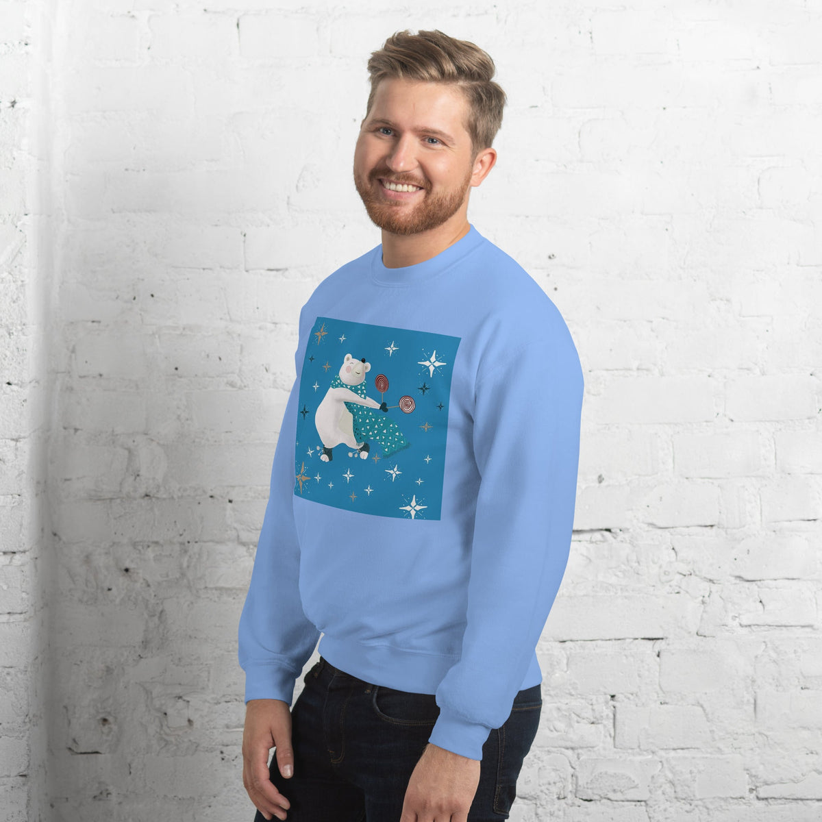 Unisex Sweatshirt, Vintage Women's Sweatshirts, pullover sweatshirt cute sweatshirt trendy Men's sweatshirt Snowfall Sweatshirt - PratSN