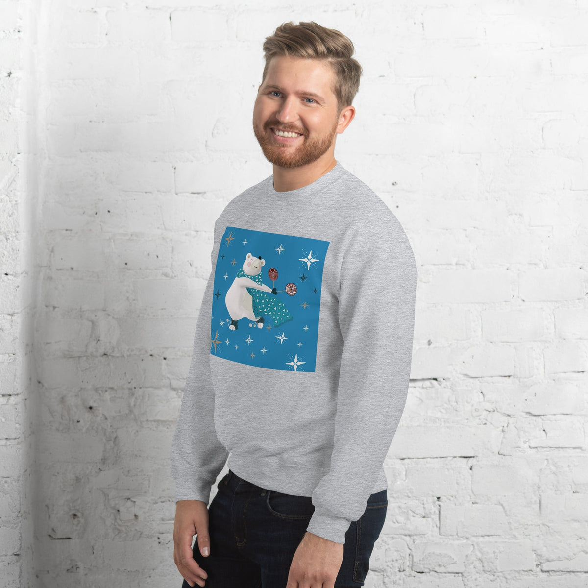 Unisex Sweatshirt, Vintage Women's Sweatshirts, pullover sweatshirt cute sweatshirt trendy Men's sweatshirt Snowfall Sweatshirt - PratSN