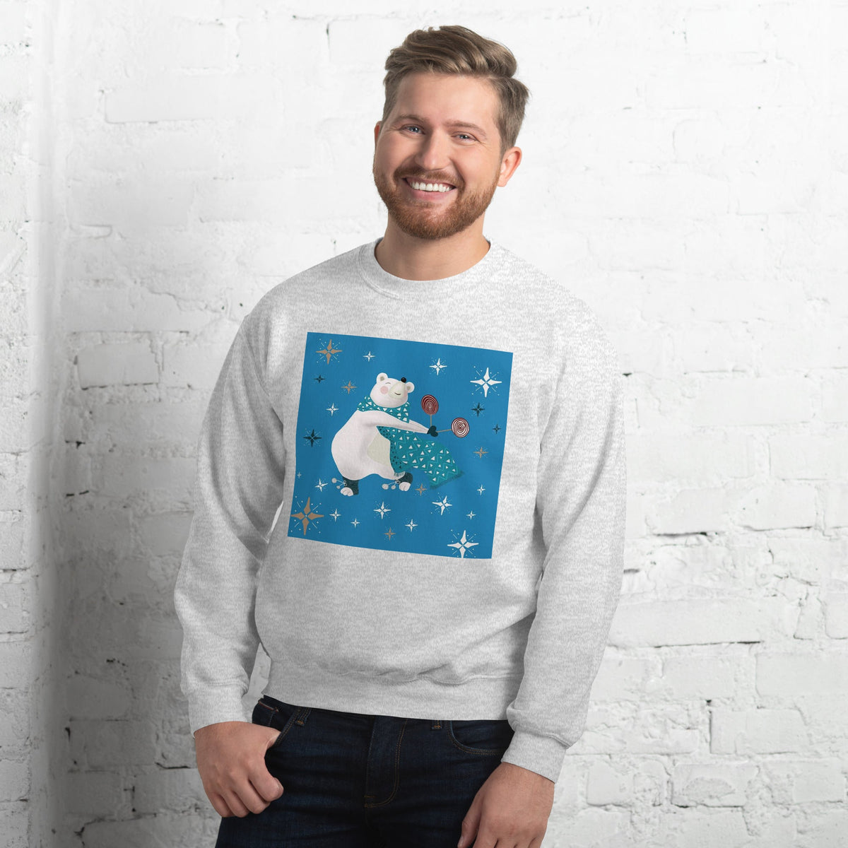 Unisex Sweatshirt, Vintage Women's Sweatshirts, pullover sweatshirt cute sweatshirt trendy Men's sweatshirt Snowfall Sweatshirt - PratSN