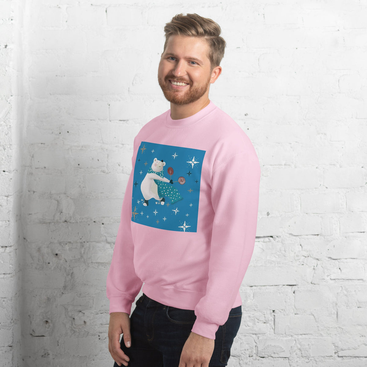 Unisex Sweatshirt, Vintage Women's Sweatshirts, pullover sweatshirt cute sweatshirt trendy Men's sweatshirt Snowfall Sweatshirt - PratSN