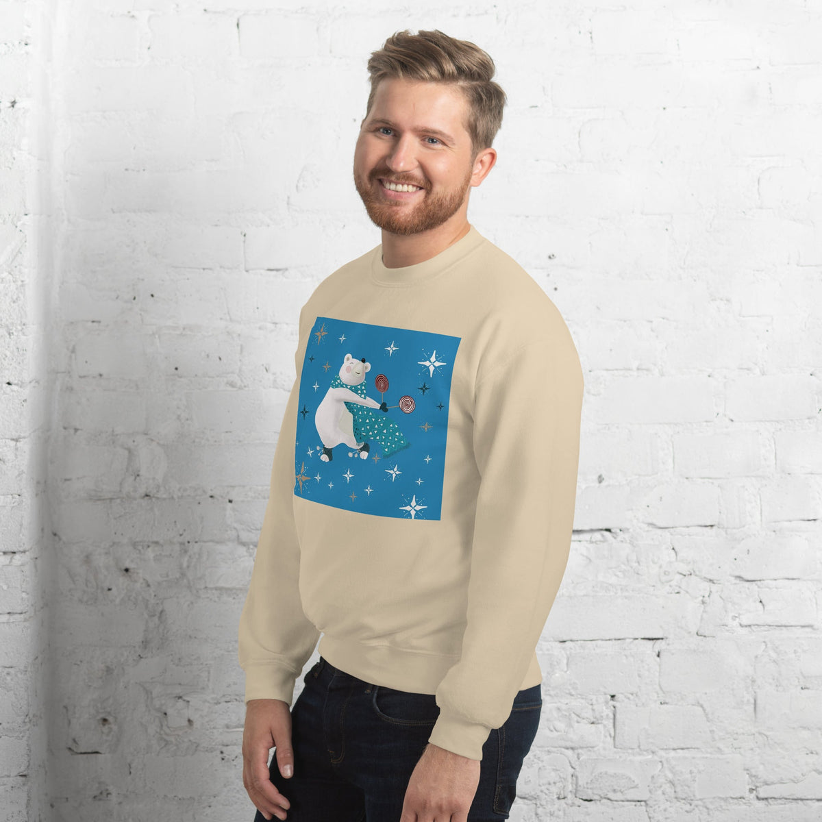 Unisex Sweatshirt, Vintage Women's Sweatshirts, pullover sweatshirt cute sweatshirt trendy Men's sweatshirt Snowfall Sweatshirt - PratSN