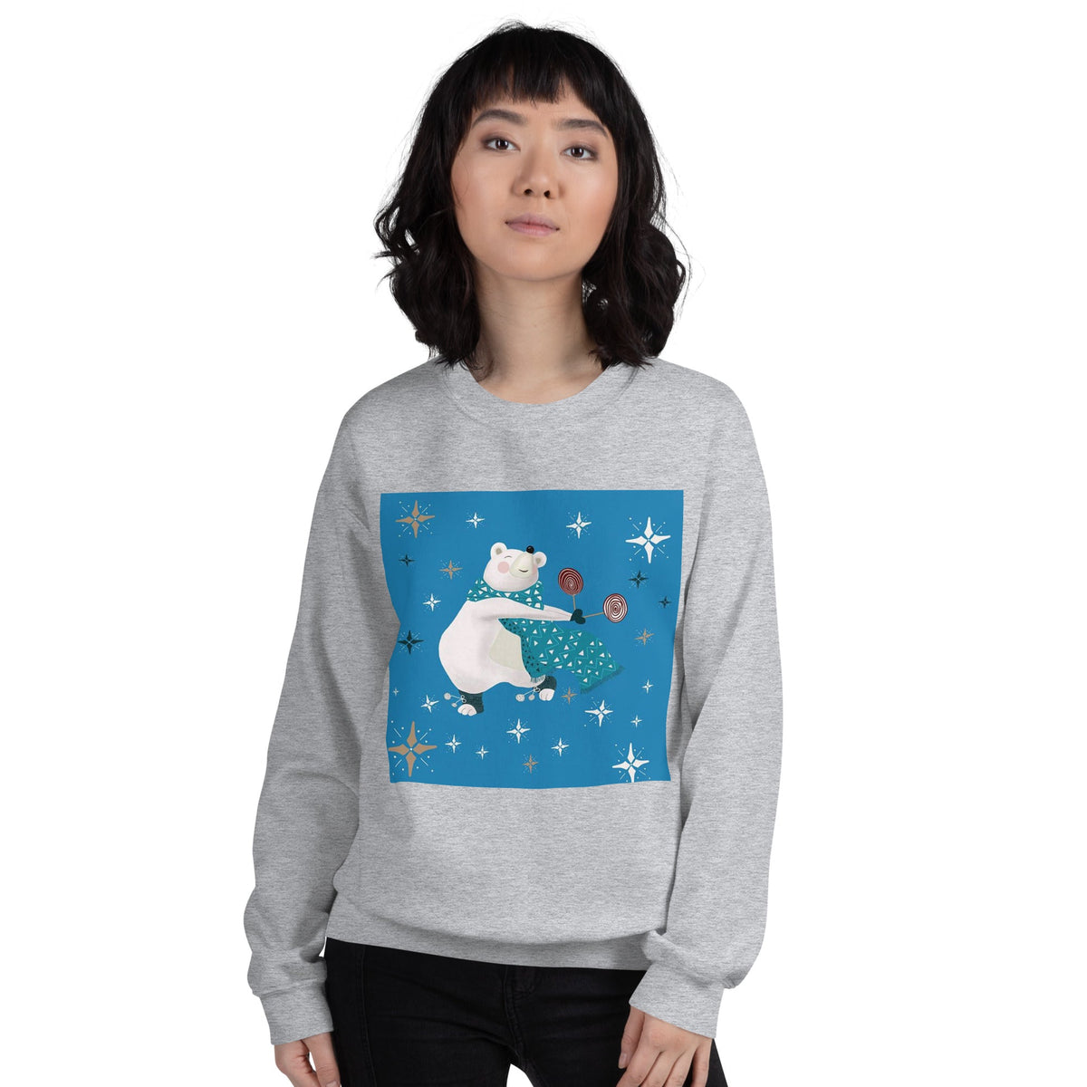 Unisex Sweatshirt, Vintage Women's Sweatshirts, pullover sweatshirt cute sweatshirt trendy Men's sweatshirt Snowfall Sweatshirt - PratSN