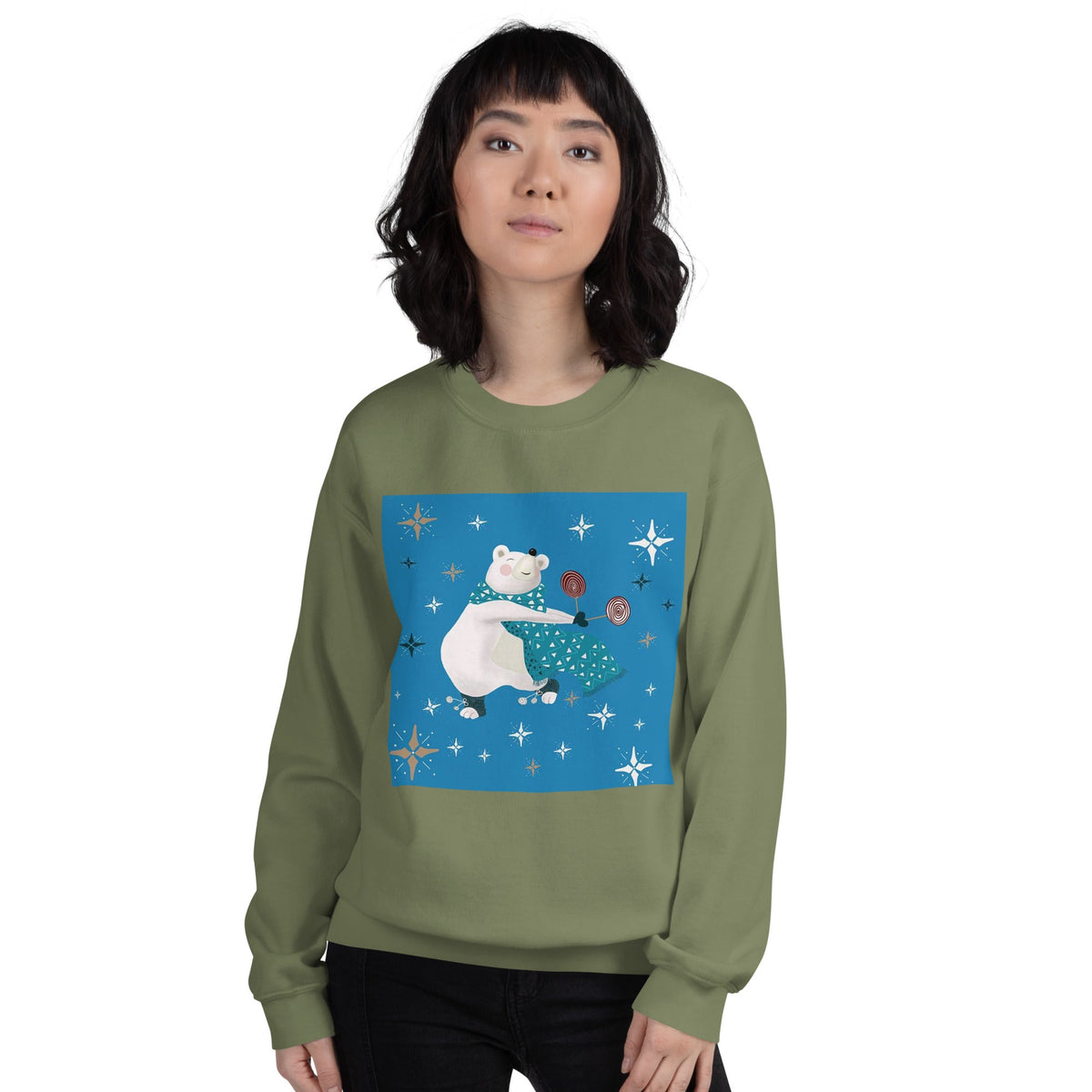 Unisex Sweatshirt, Vintage Women's Sweatshirts, pullover sweatshirt cute sweatshirt trendy Men's sweatshirt Snowfall Sweatshirt - PratSN