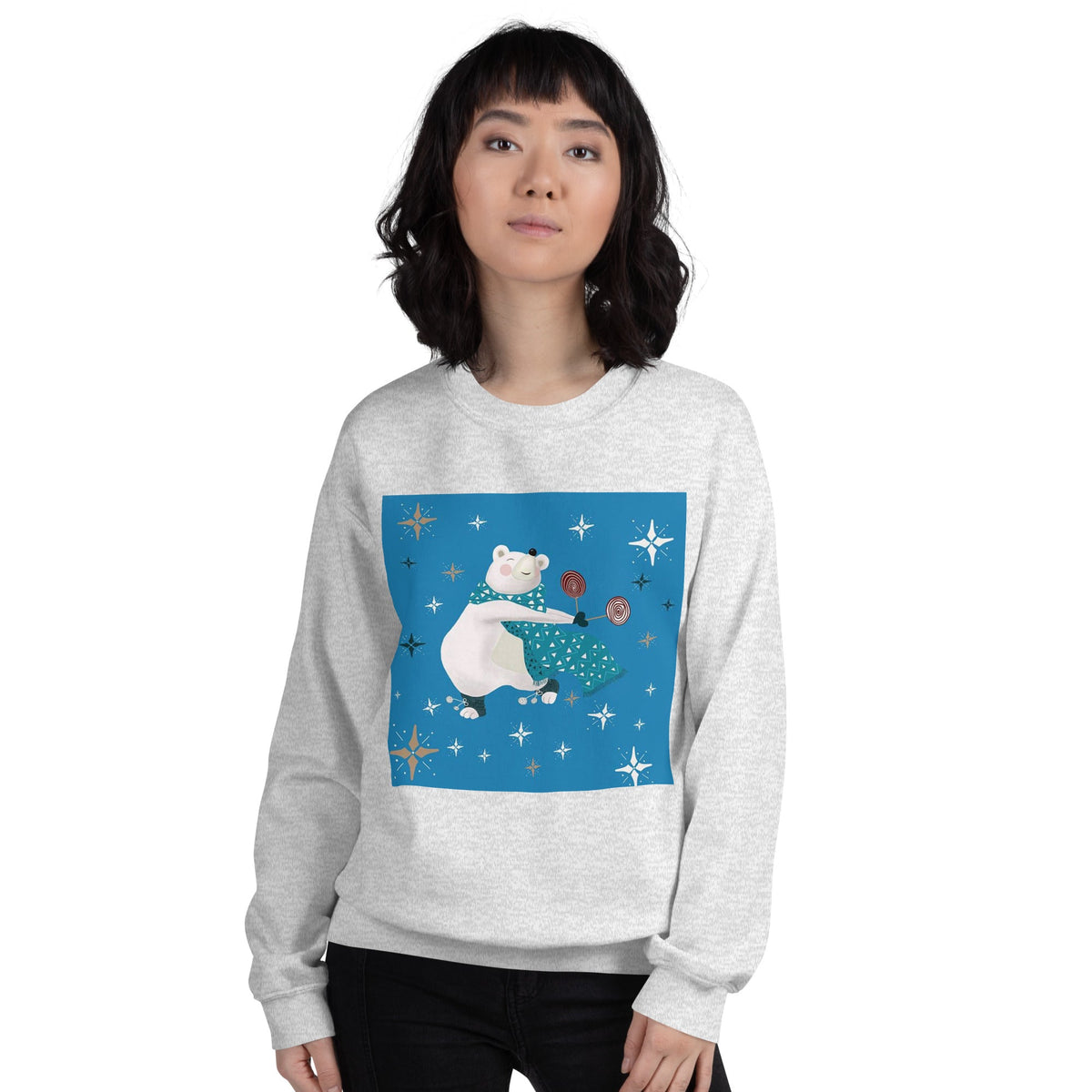 Unisex Sweatshirt, Vintage Women's Sweatshirts, pullover sweatshirt cute sweatshirt trendy Men's sweatshirt Snowfall Sweatshirt - PratSN