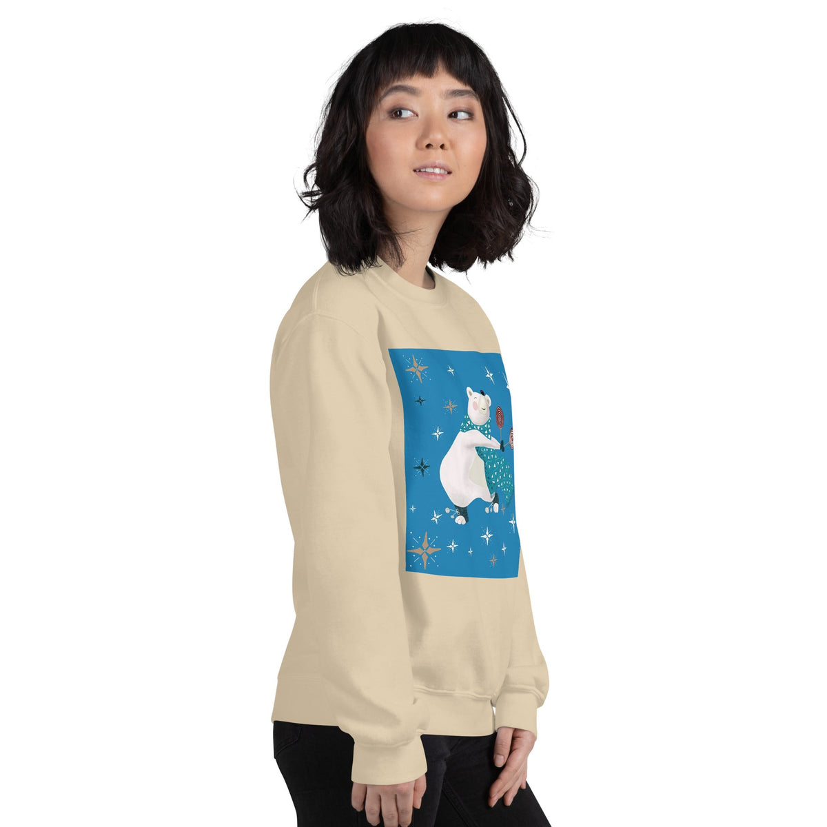 Unisex Sweatshirt, Vintage Women's Sweatshirts, pullover sweatshirt cute sweatshirt trendy Men's sweatshirt Snowfall Sweatshirt - PratSN