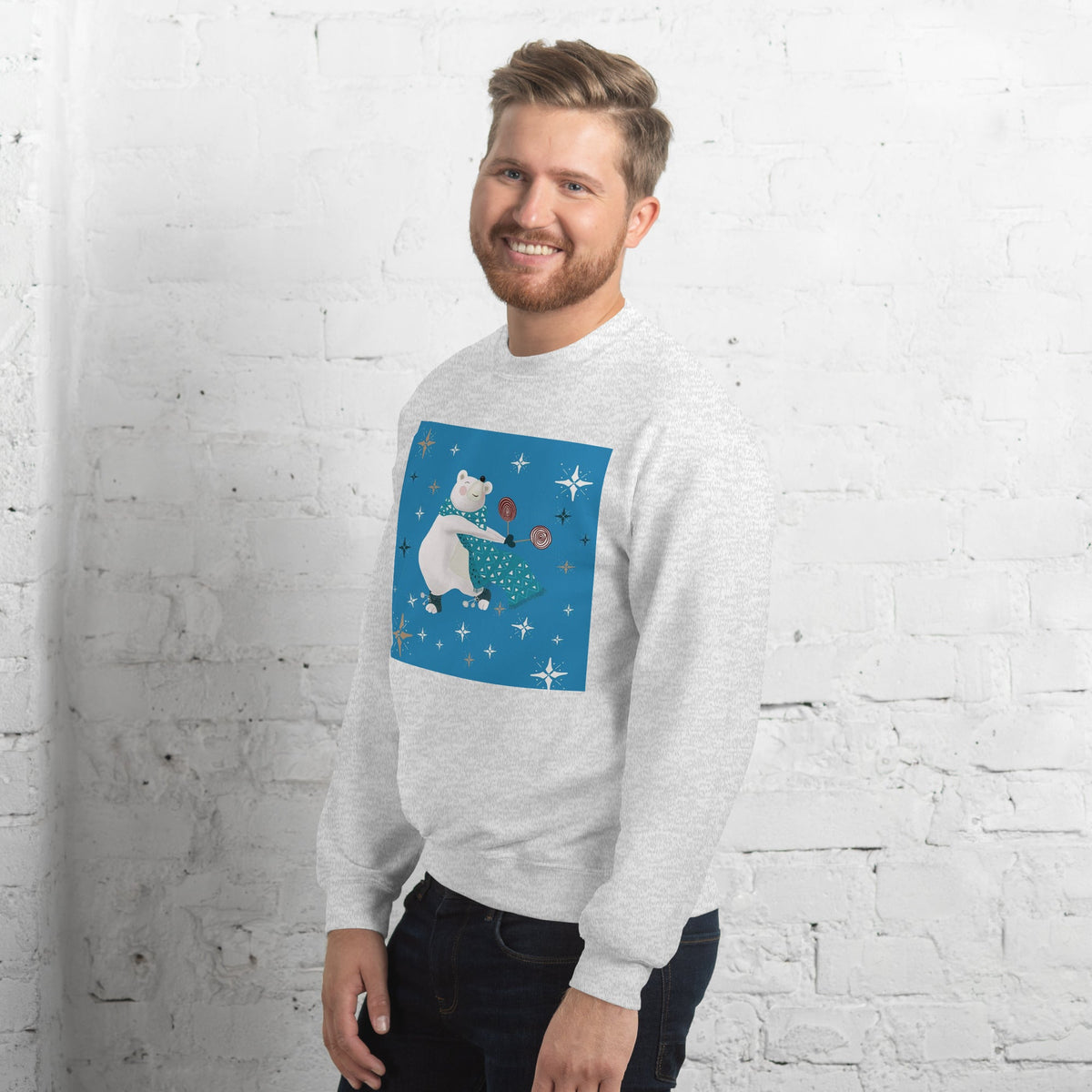 Unisex Sweatshirt, Vintage Women's Sweatshirts, pullover sweatshirt cute sweatshirt trendy Men's sweatshirt Snowfall Sweatshirt - PratSN