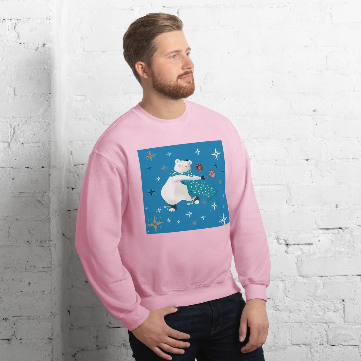 Unisex Sweatshirt, Vintage Women's Sweatshirts, pullover sweatshirt cute sweatshirt trendy Men's sweatshirt Snowfall Sweatshirt - PratSN