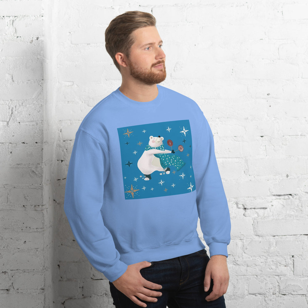 Unisex Sweatshirt, Vintage Women's Sweatshirts, pullover sweatshirt cute sweatshirt trendy Men's sweatshirt Snowfall Sweatshirt - PratSN