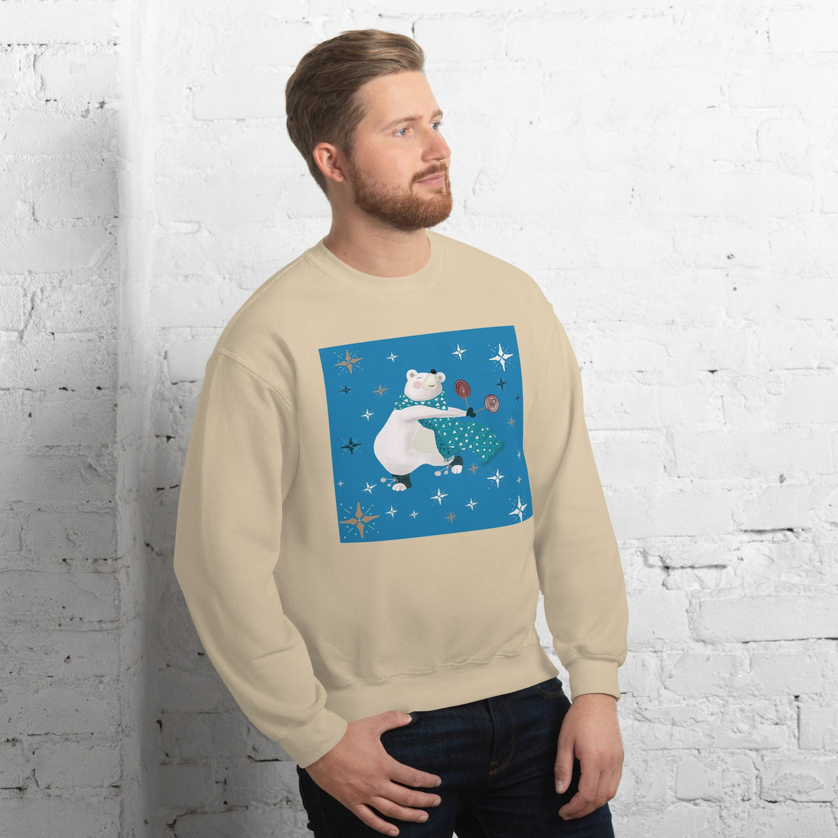 Unisex Sweatshirt, Vintage Women's Sweatshirts, pullover sweatshirt cute sweatshirt trendy Men's sweatshirt Snowfall Sweatshirt - PratSN
