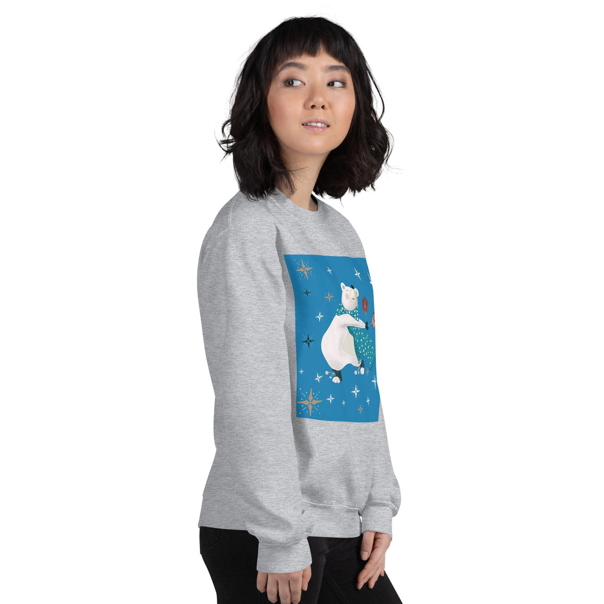 Unisex Sweatshirt, Vintage Women's Sweatshirts, pullover sweatshirt cute sweatshirt trendy Men's sweatshirt Snowfall Sweatshirt - PratSN