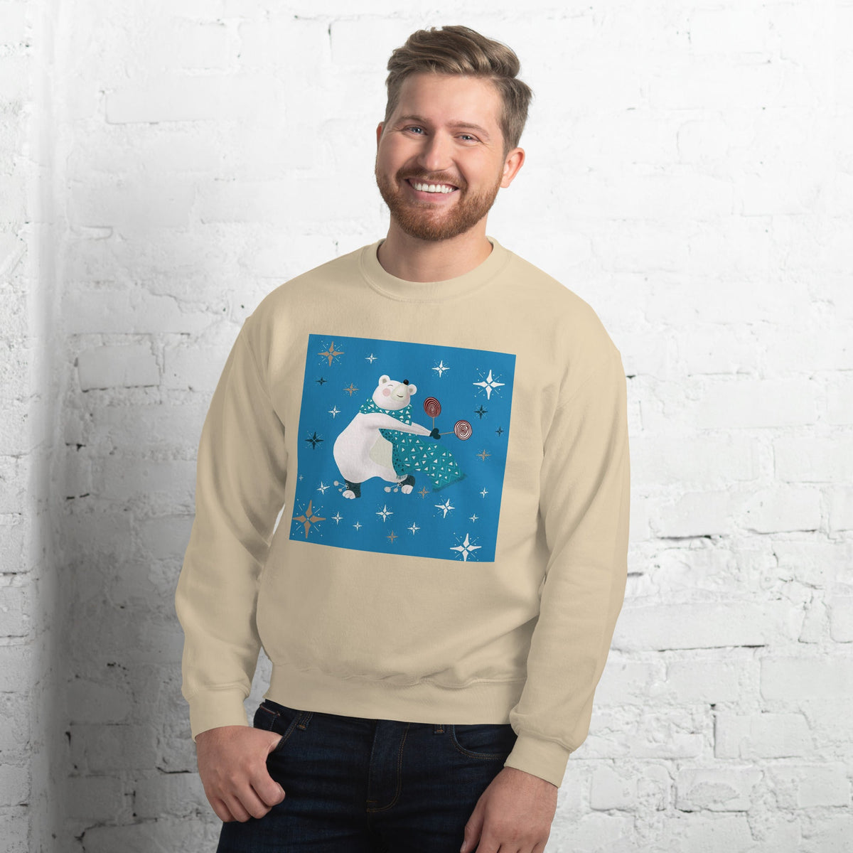 Unisex Sweatshirt, Vintage Women's Sweatshirts, pullover sweatshirt cute sweatshirt trendy Men's sweatshirt Snowfall Sweatshirt - PratSN