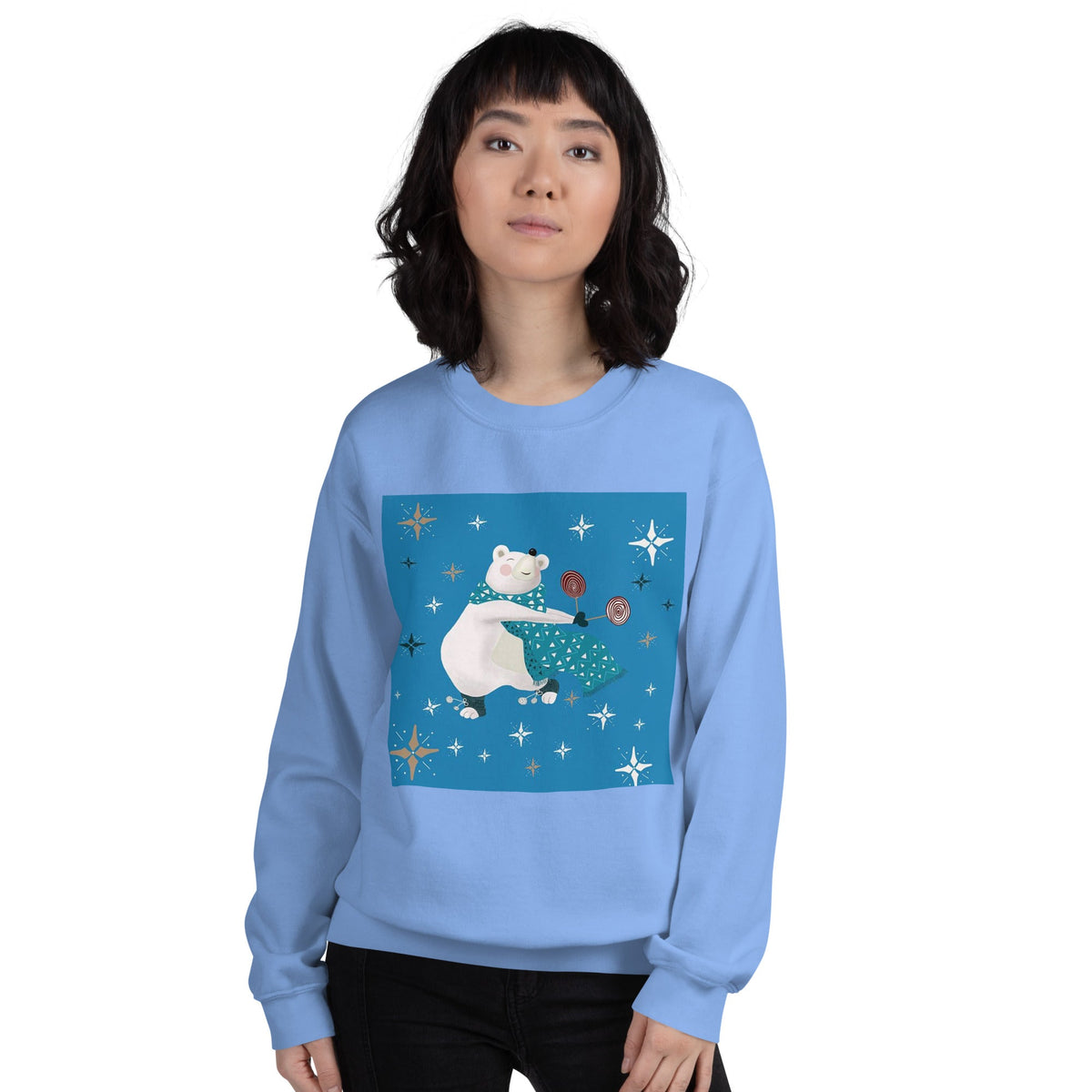 Unisex Sweatshirt, Vintage Women's Sweatshirts, pullover sweatshirt cute sweatshirt trendy Men's sweatshirt Snowfall Sweatshirt - PratSN