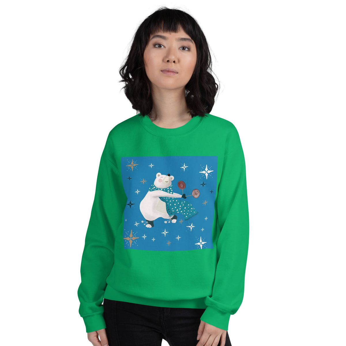 Unisex Sweatshirt, Vintage Women's Sweatshirts, pullover sweatshirt cute sweatshirt trendy Men's sweatshirt Snowfall Sweatshirt - PratSN