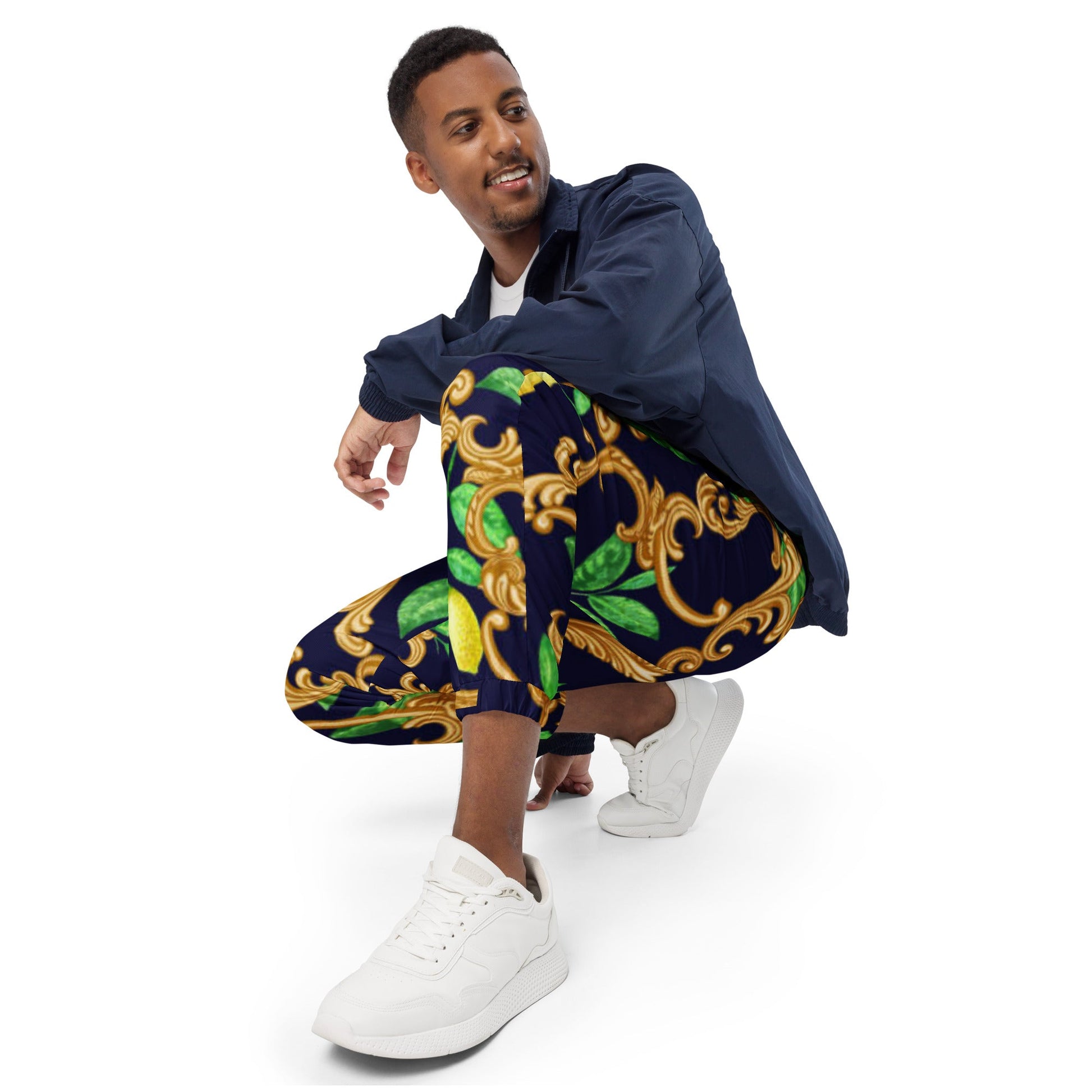 Unisex track pants, gold and green pants - PratSN