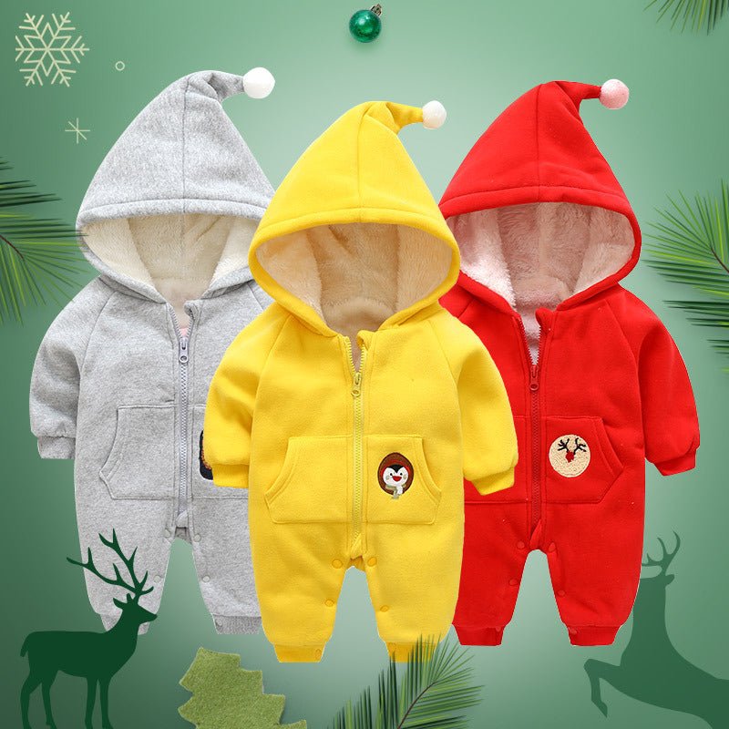Unisex Warm baby onesie with fleece - PratSN