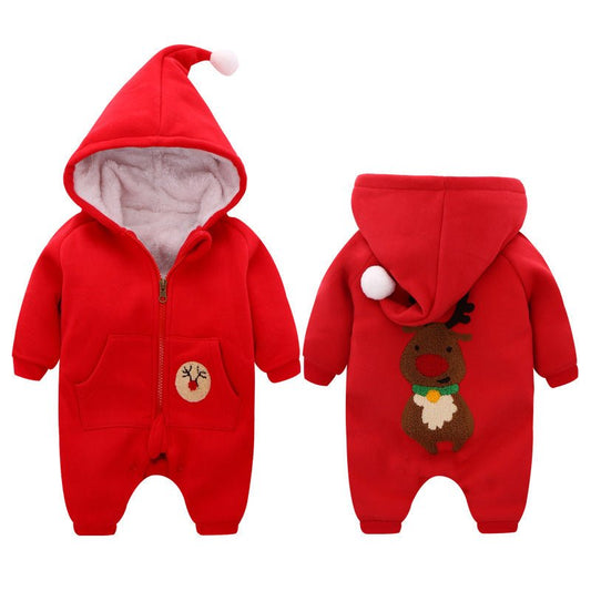 Unisex Warm baby onesie with fleece - PratSN