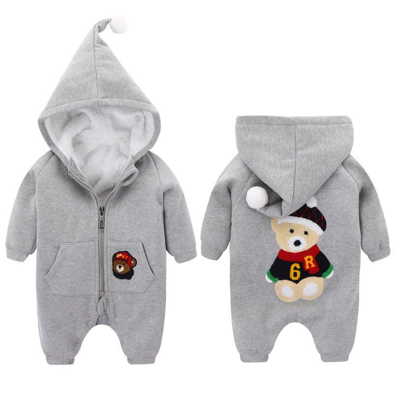 Unisex Warm baby onesie with fleece - PratSN