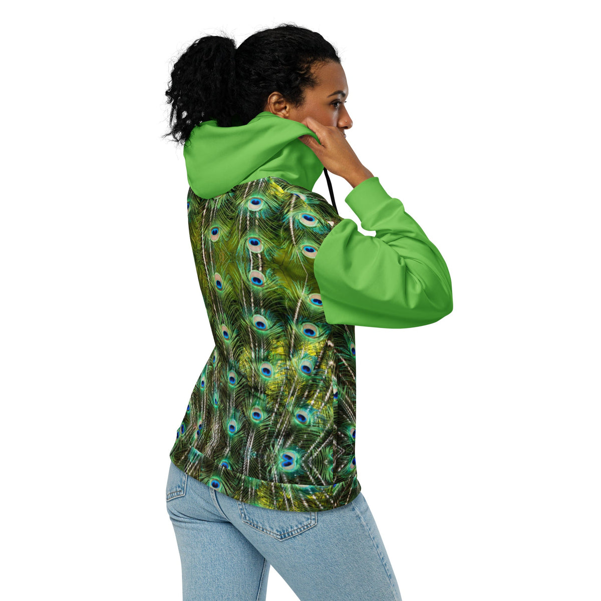 Unisex zip Hoodie | Peacock Green Hoodie - PratSN