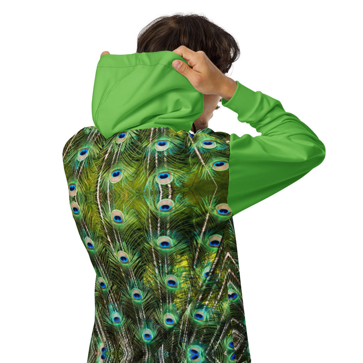 Unisex zip Hoodie | Peacock Green Hoodie - PratSN
