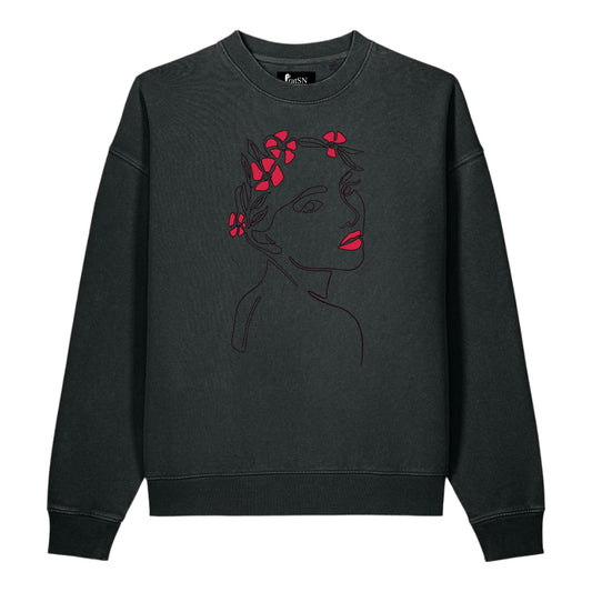 Vintage crewneck sweatshirt | Unisex Vintage Garment-Dyed Easer Sweatshirt - PratSN