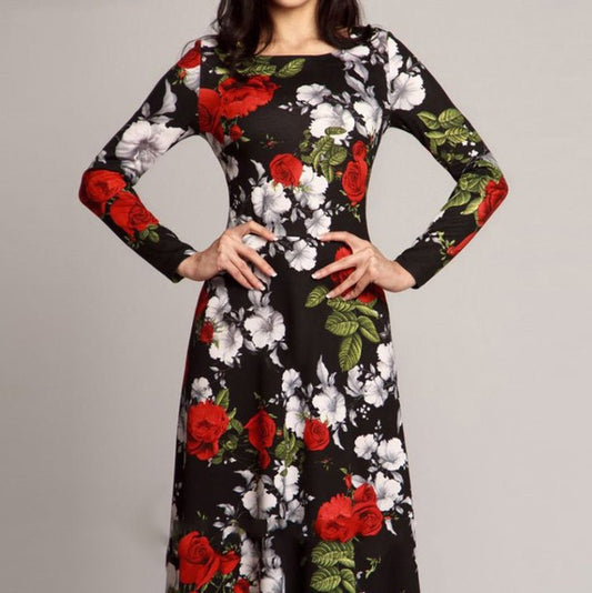Vintage floral print dress - PratSN