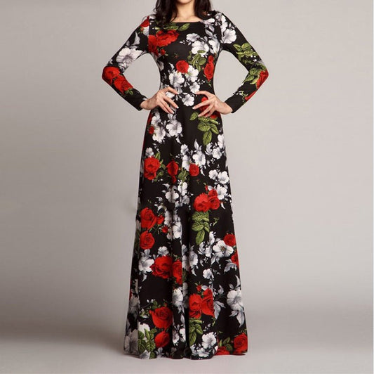 Vintage floral print dress - PratSN