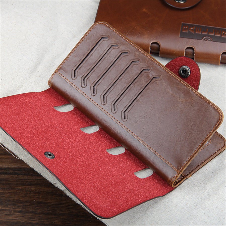 Vintage wallet tri - fold card holder hunter wallet - PratSN
