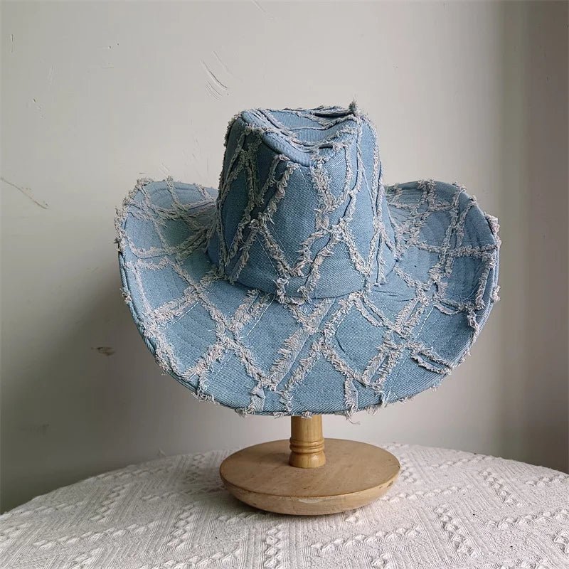 Western ethnic style cowboy hat tassel cowboy series fashion unisex jazz with heart shape decoration western cowboy hat - PratSN