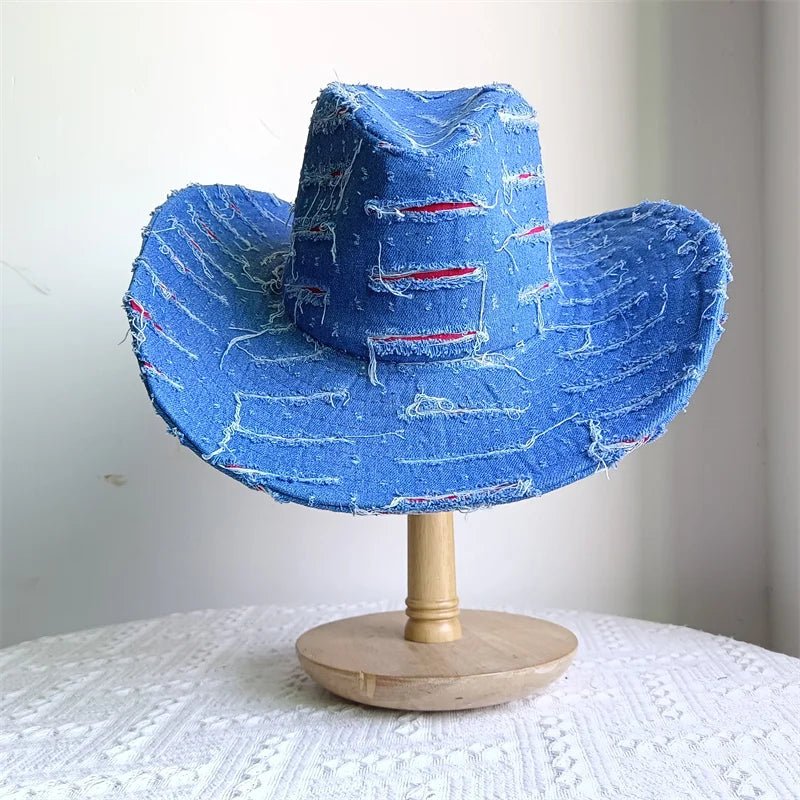 Western ethnic style cowboy hat tassel cowboy series fashion unisex jazz with heart shape decoration western cowboy hat - PratSN