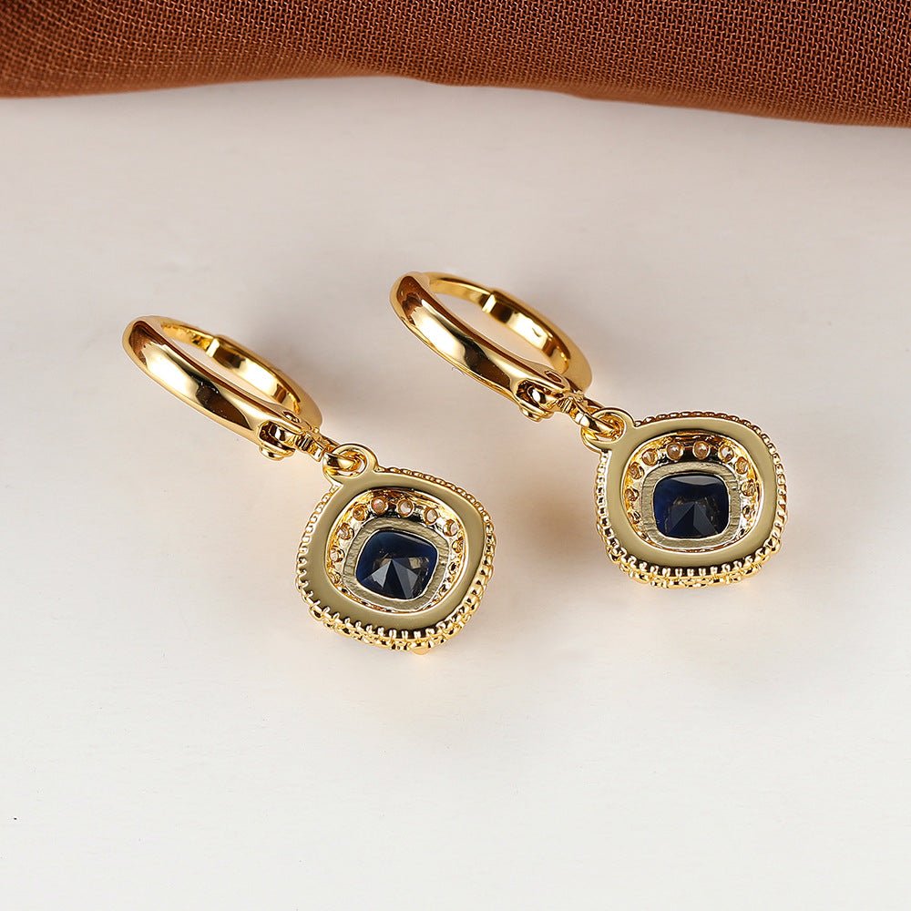 White Diamond Rhombus Fashion Personalized Ear Clips for Women - PratSN