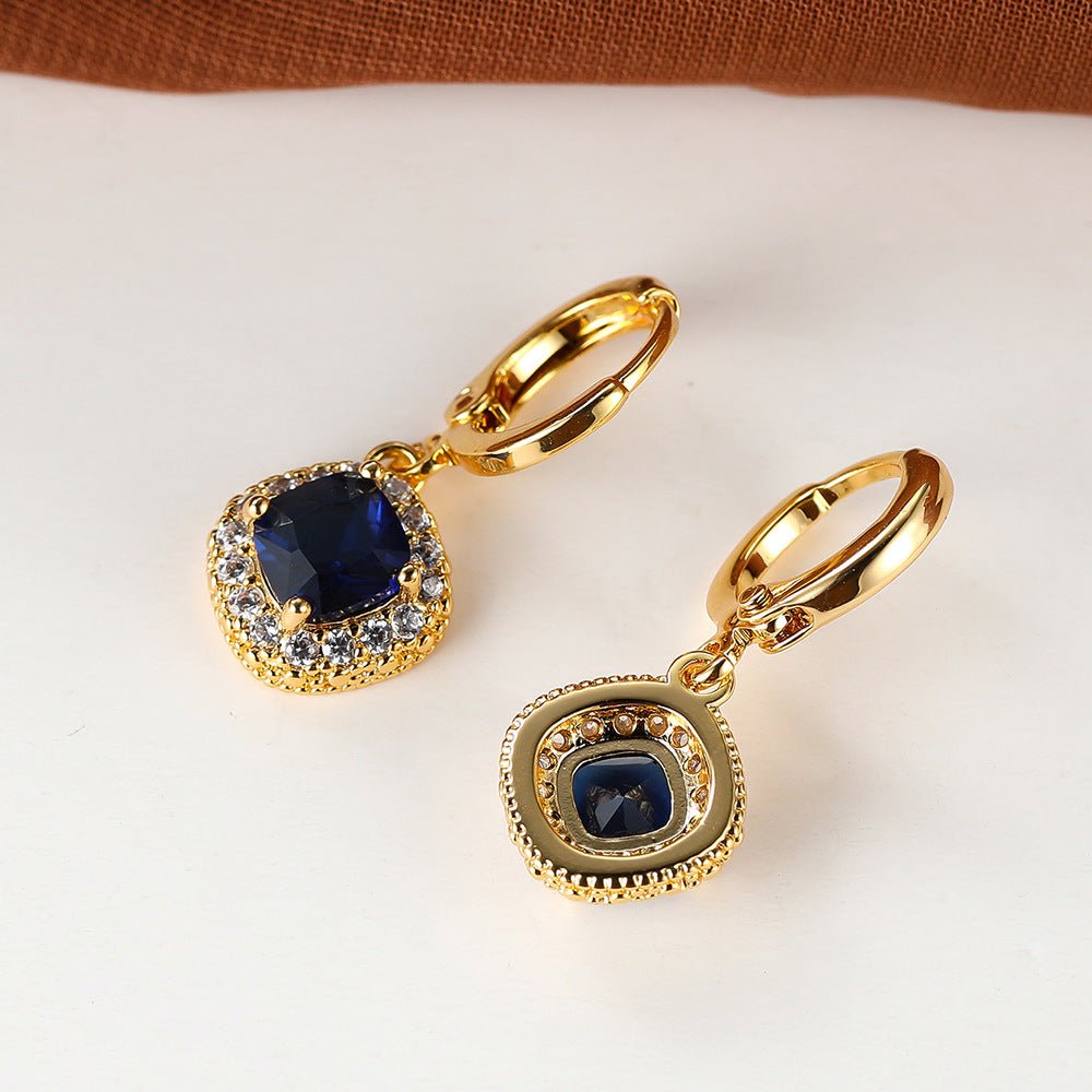 White Diamond Rhombus Fashion Personalized Ear Clips for Women - PratSN