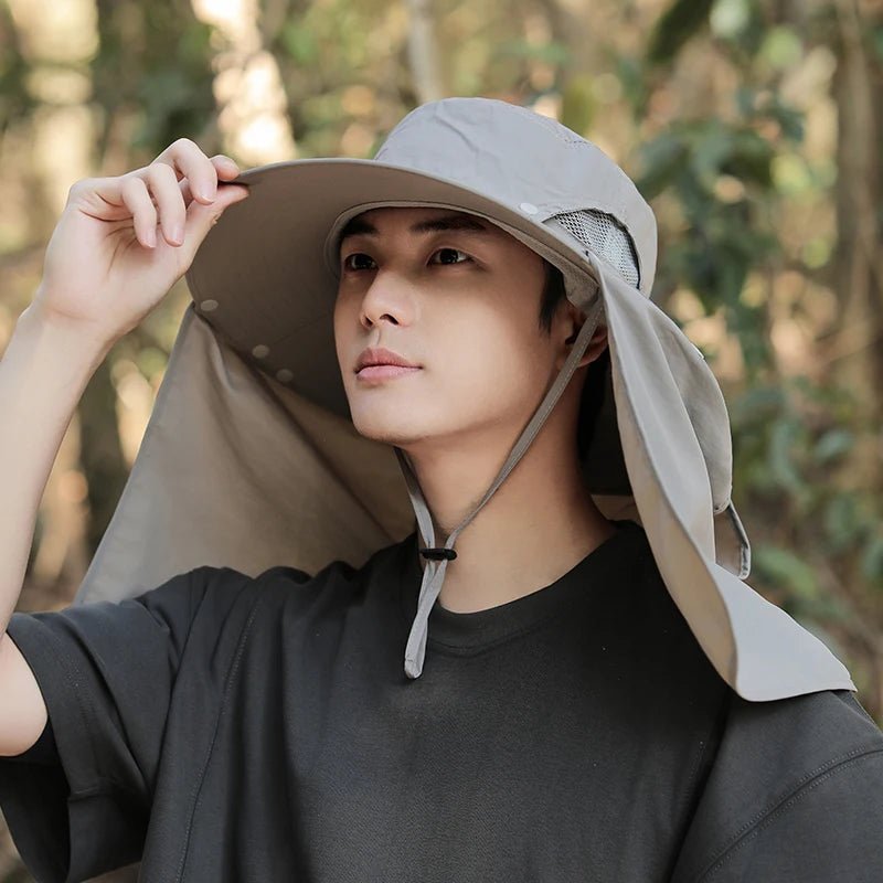 Wholesale Breathable Outdoor Cycling Neck Cover Men Women Anti Sun Hiking Bucket Hat - PratSN