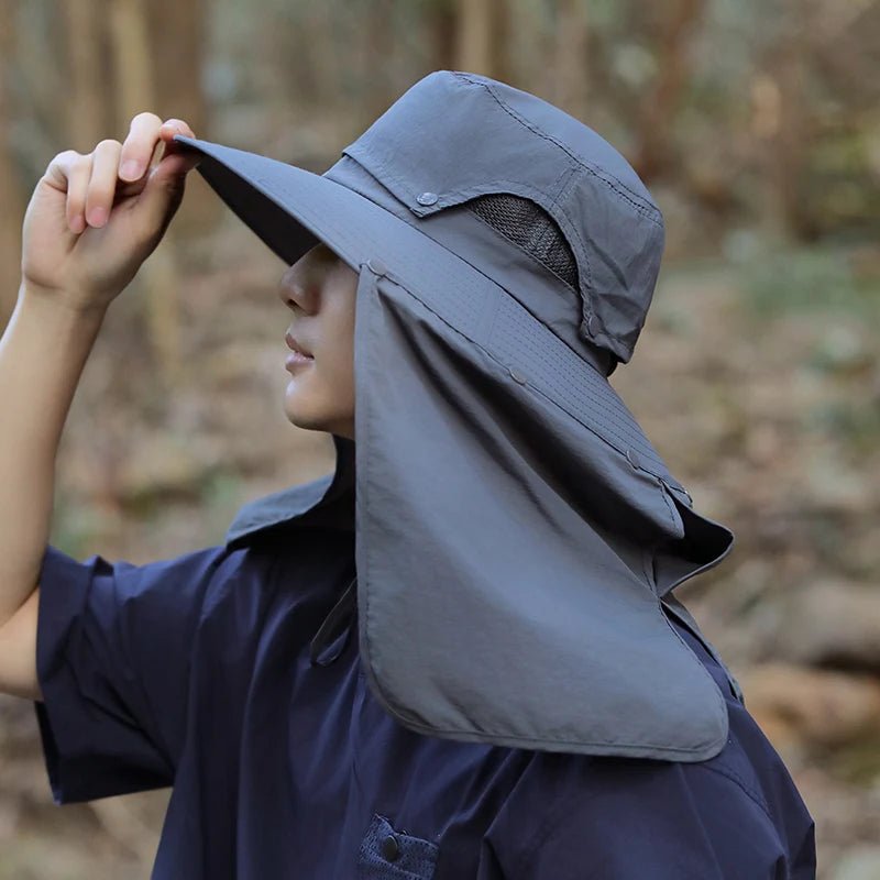 Wholesale Breathable Outdoor Cycling Neck Cover Men Women Anti Sun Hiking Bucket Hat - PratSN