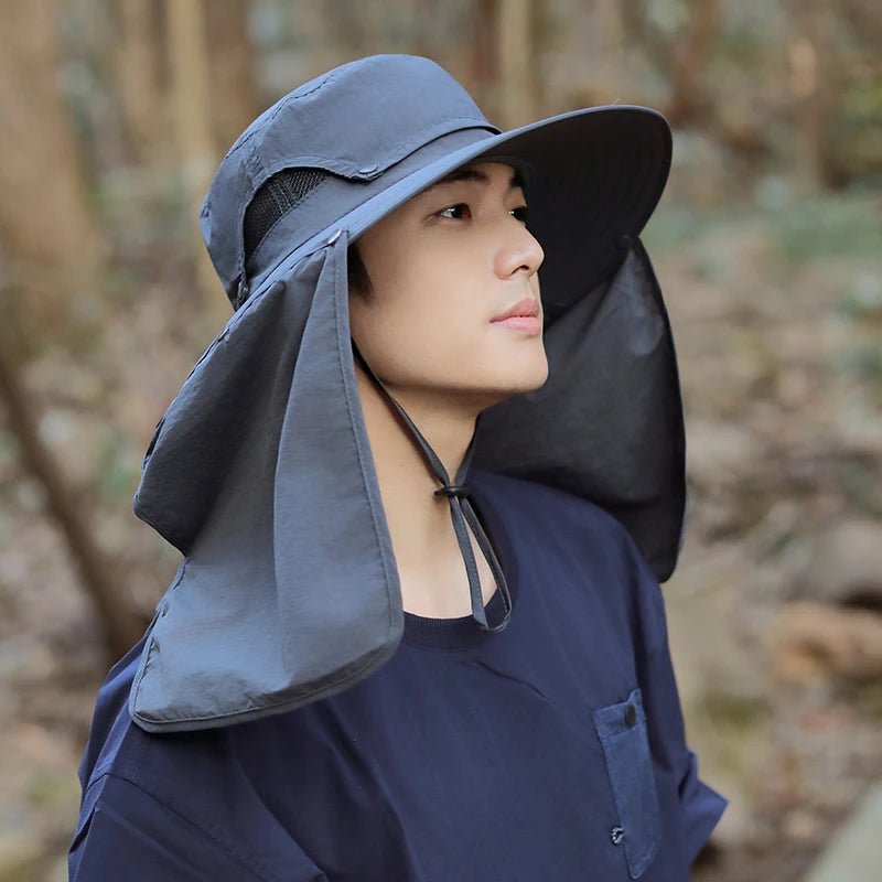 Wholesale Breathable Outdoor Cycling Neck Cover Men Women Anti Sun Hiking Bucket Hat - PratSN