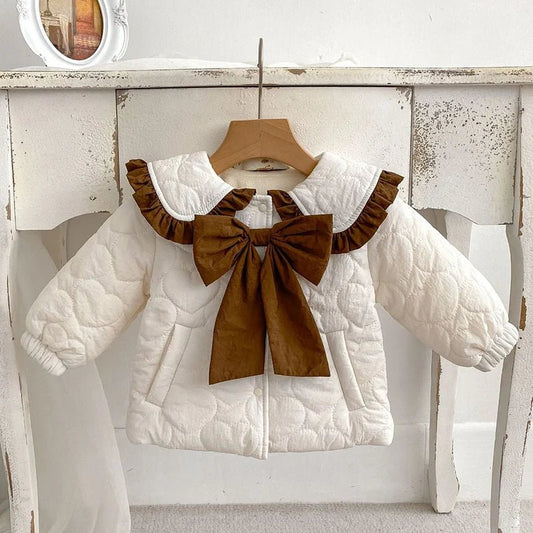 Winter Infant Baby Girls Thicken Warm Jacket Coat Newborn Baby Girls Plush Cardigan Coat Children Thicken Warm Clothes - PratSN