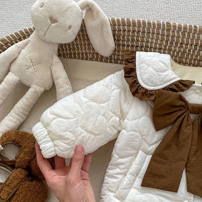 Winter Infant Baby Girls Thicken Warm Jacket Coat Newborn Baby Girls Plush Cardigan Coat Children Thicken Warm Clothes - PratSN