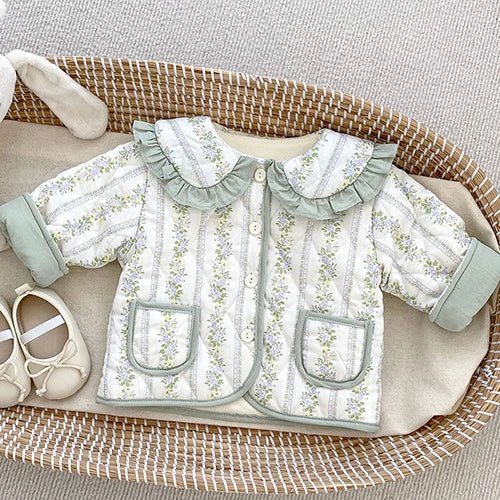 Winter Infant Baby Girls Thicken Warm Jacket Coat Newborn Baby Girls Plush Cardigan Coat Children Thicken Warm Clothes - PratSN