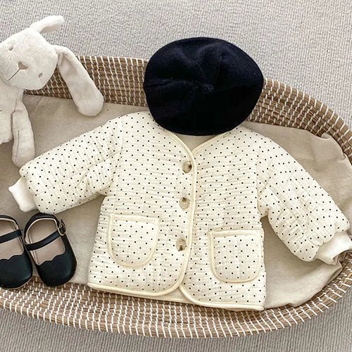 Winter Infant Baby Girls Thicken Warm Jacket Coat Newborn Baby Girls Plush Cardigan Coat Children Thicken Warm Clothes - PratSN