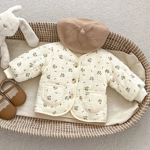 Winter Infant Baby Girls Thicken Warm Jacket Coat Newborn Baby Girls Plush Cardigan Coat Children Thicken Warm Clothes - PratSN
