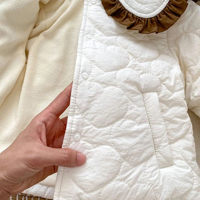 Winter Infant Baby Girls Thicken Warm Jacket Coat Newborn Baby Girls Plush Cardigan Coat Children Thicken Warm Clothes - PratSN