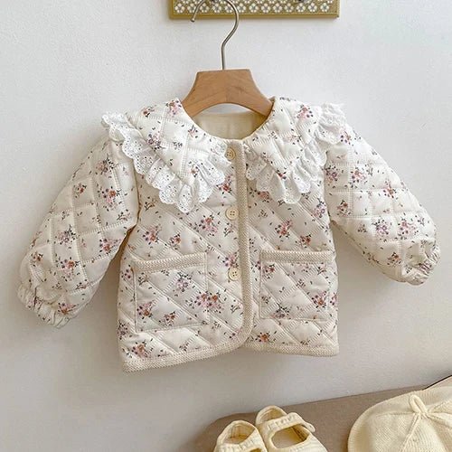 Winter Infant Baby Girls Thicken Warm Jacket Coat Newborn Baby Girls Plush Cardigan Coat Children Thicken Warm Clothes - PratSN