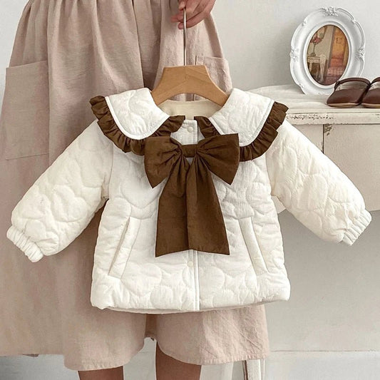 Winter Infant Baby Girls Thicken Warm Jacket Coat Newborn Baby Girls Plush Cardigan Coat Children Thicken Warm Clothes - PratSN