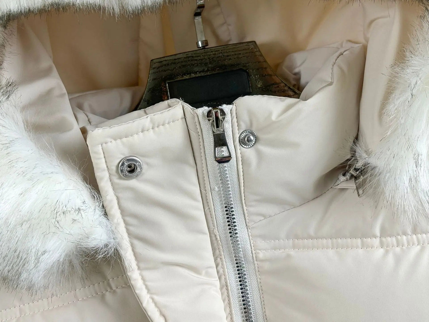 Winter Long Style Teen Girls Jacket Solid Color Slim Fit Fashion Detachable Hat Big Fur Collar Hooded Keep Warm Coat For Kids - PratSN
