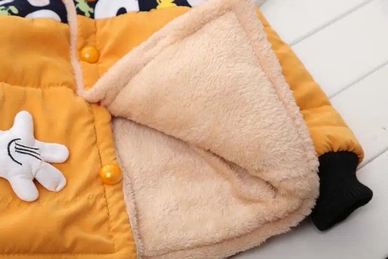 Winter Thick Jacket For Girls Boys Coats Christmas Casual Jacket Baby Kids Warm Coat 1 2 3 4 Yrs Children Hooded Outwear - PratSN