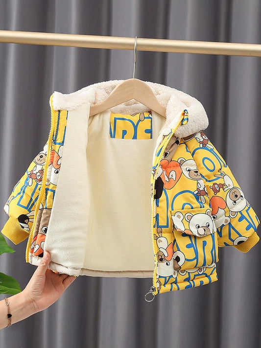 Winter Thickened Kids' Overcoat 1 Year Old Baby Cotton Clothes - PratSN