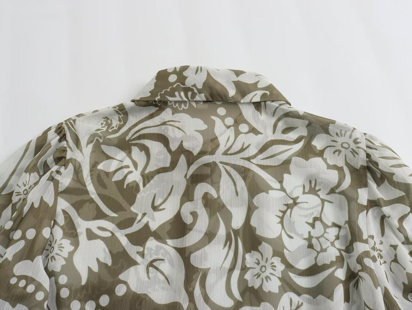Winter Women's Fashion Loose - fitting Long Sleeves Lapel Print Shirt - PratSN