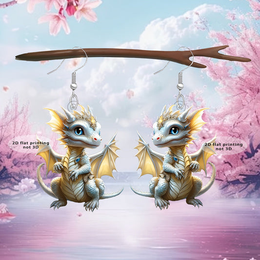 Women Dragon Shape Earrings Animal Earrings - PratSN