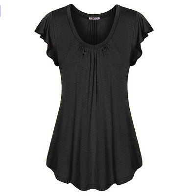 Women Dress Ladies Short Sleeves Shirts Plus Size 6xl - PratSN